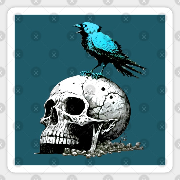 The Blue Bird Social Media is Dead to Me, No. 1 on a Dark Background Magnet by Puff Sumo